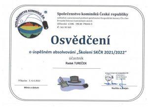 Osvědčení Radek Tureček